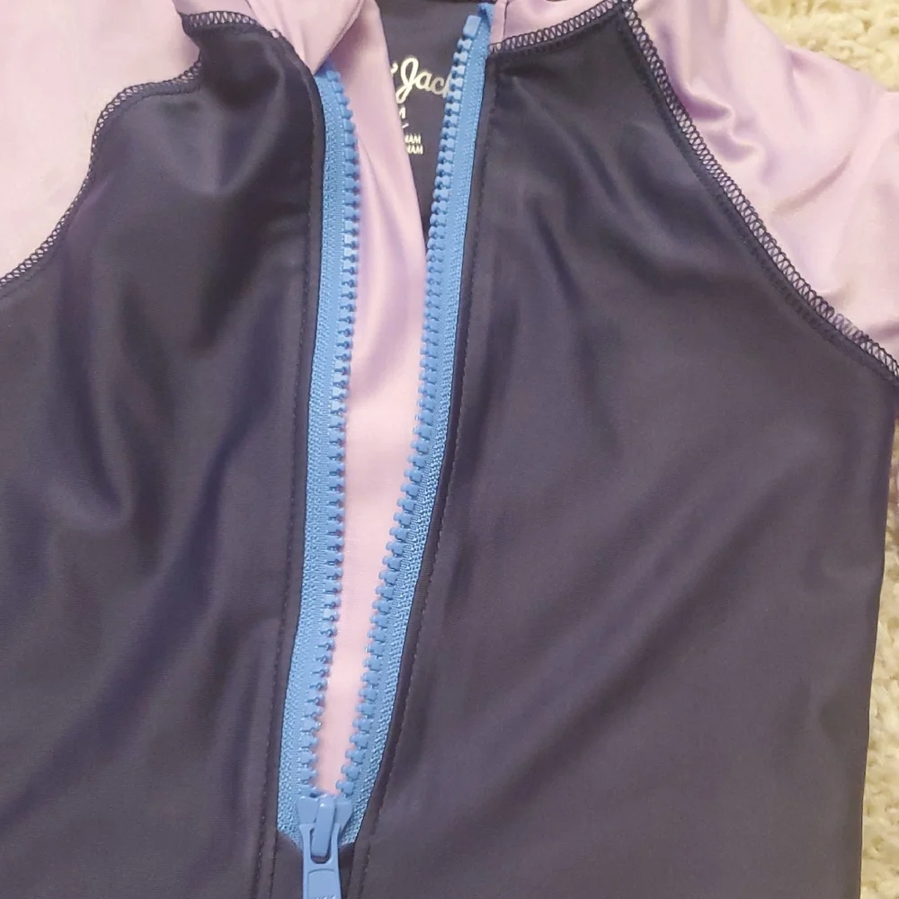 5 For $25 Cat & Jack Kids Long Sleeve Swim Suit Size 18 Months Purple Blue‎